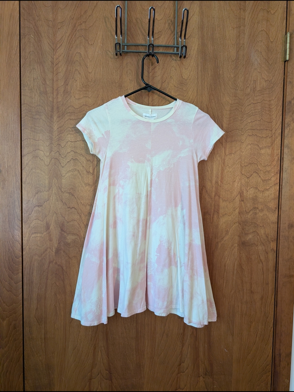 Melrose and Market Pink Lotus Tie-Dye Swing Dress 8/10 M